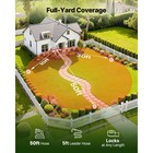 Uimoso Retractable Wall-mounted Garden Hose Reel 1 2 Inx50 Ft With 9 Spray Modes