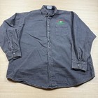 Vintage Grolsch Beer Denim Shirt Employee Delivery Man Work 90s Dutch Brewer Xl