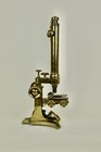 Antique C  Collins Binocular Brass Microscope - London  C  1875