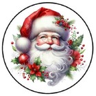 Vintage Santa Claus Christmas Envelope Seals Labels Stickers Party Favors