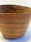 Antique Native American Indian Tlingit Woven Basket  Late 19th Century  Lot  a33