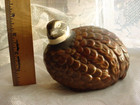 Vintage Quail Grouse Ground Bird Figurine Handpainted Ceramic