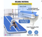 Vevor 20ft Inflatable Air Gymnastic Mat  4in Thickness Air Tumble Track  Blue 