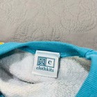Vintage Sweatshirt Kids 6-7 Clothkits Classic Fishing Underwater Geometric Aop