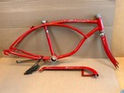 1974 Schwinn Stingray Opaque Red 5 Speed Frame Fork   Chain Guard Og Paint