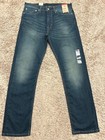 Levi s 513 Slim Straight Blue Jeans W  Stretch Men s Sizes Rt 69 5 Nwt 0200