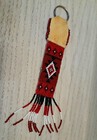 Native American Navajo Beaded Key Chain Handmade 8 x 1 25 