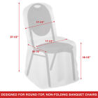 100 Wedding party Banquet Chair Covers - Polyester Cloth