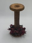 Vintage Industrial Wooden Textile Mill Spool Bobbin Large 9 5   tall Decor Usa