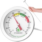 Long Probe Compost Thermometer For Home Compost Soil 20 Inch Stainless Steel