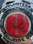 Obsolete Volunteer Fire Pin Logo Badge