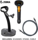 1-10pcs Zebra Symbol 1d Barcode Scanner Kit Stand W usb Cable Ls2208-sr20007r-na