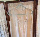 Vintage 1920 s Art Deco Sleeveless Flapper Dress Ivory Museum Deaccession Lot 4