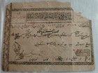 India Hyderabad State One Anna Jagir Ovptd Revenue Stamp On Cheque 