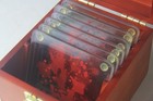 Showtime Dexter Morgan Blood Splatter Slides Glass Coaster Set Of 6 Wooden Box