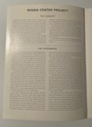 Rare James Turrell Promotional Brochure  Pre 1984 describes Roden Crater Project