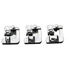 3-piece Rolled Hem Presser Foot Set For Brother Singer   Domestic Machines