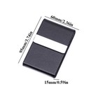 Business Credit Card Wallet Holder Leather Pocket Case Purse Magnetic Buckle     
