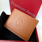 Cartier Must De Cartier Camel Leather Bifold Wallet Vintage New Old Stock Rare