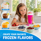 Magic Slushy Maker Cup Frozen Quick Freeze Squeeze Smoothie Cooling Cup Pink