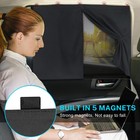 Car Window Shades  2 Pcs Magnetic Double Layer Auto Sun Shade For Side Window   