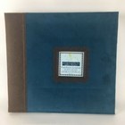 Portafolia Gifted Memories 12  X 12  Blue Suede Scrapbook Album W paper Pack