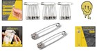 30pcs Extra Large Safety Pins Heavy Duty - 3  Stainless Steel Safety Pins