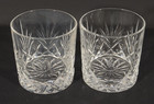 Set Of 2 Woodford Reserve Bourbon Glencairn Crystal Rock Glasses Low Ball 10 Oz