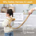2 In 1 Monkey Toddler Safety Harness Backpack Children s Walking Leash Strap  gi