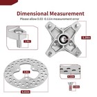 Front Left Right Wheel Hubs Brake Discs Kit For Honda Sportrax Trx250ex Trx400ex