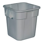 Rubbermaid Fg352600gray Brute Square 28 Gallon Container Without Lid