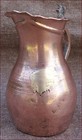 Antique Islamic Copper Jug Persian Seljuk Bird Ottoman 18th C