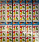 12 Packages Of Fuzzy Cat Stickers   great 7  Sticker Designs  Pfz0204