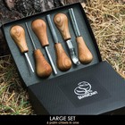 Wood Carving Kit With Knife  Gouges  Chisels For Woodworking