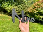 5in Custom Cursive House Numbers Modern Address Sign  Mid-century Outdoor Decor