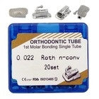 Dental Orthodontic Buccal Tubes 1st 2nd Molar Tubes Mbt Roth 022 Bondable Single