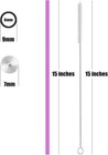 Alink 15 Inch Extra Long Reusable Silicone Straws  15 Inches  Multicolor 