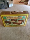 Vintage 1968 Louis Marx Fort Apache Metal Tin Litho Carry All Toy Play Set