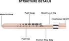 Pen Lights For Nurses Doctors  2 Pack Reusable Medical Penlight With Pupil Gauge