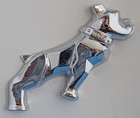Oem Vintage Mack Truck Bulldog License Plate Cover Or Right Fender Emblem Chrome