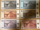 Ww2 Wwii German The Minister Currency Set Of 6