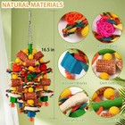 Bird Toys  Parrot Toys For Large Birds natural Corn Cob And Loofah Slices Bird C