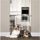 Baby Gate With Pet Door Dog Cat Child Safety Extra Wide Walk Thru Fence Guard