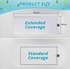 16 x40 non Slip Bathtub Mat With Drain Cut Out Anti Skid Safety Adhesive Peel