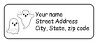 30 Halloween Personalized Return Address Labels Stickers Tags Ghosts
