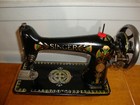 Antique Singer Sewing Machine Head Model 66  lotus   Serviced  h1550410