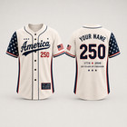 America 250 Baseball Jersey 250 Years Of Freedom 1776-2026 Patriotic Usa Jersey