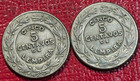 2-very Nice 1972 Honduras  5 Centavos Coin-dec266
