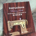 Vintage Singer Sewing Fashion Mate 237 Instruction Book Manual 1968