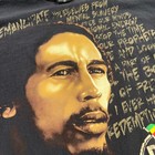 Vtg Bob Marley Shirt Mens Xl Black Zion Rootswear Official Reggae Y2k Usa Made